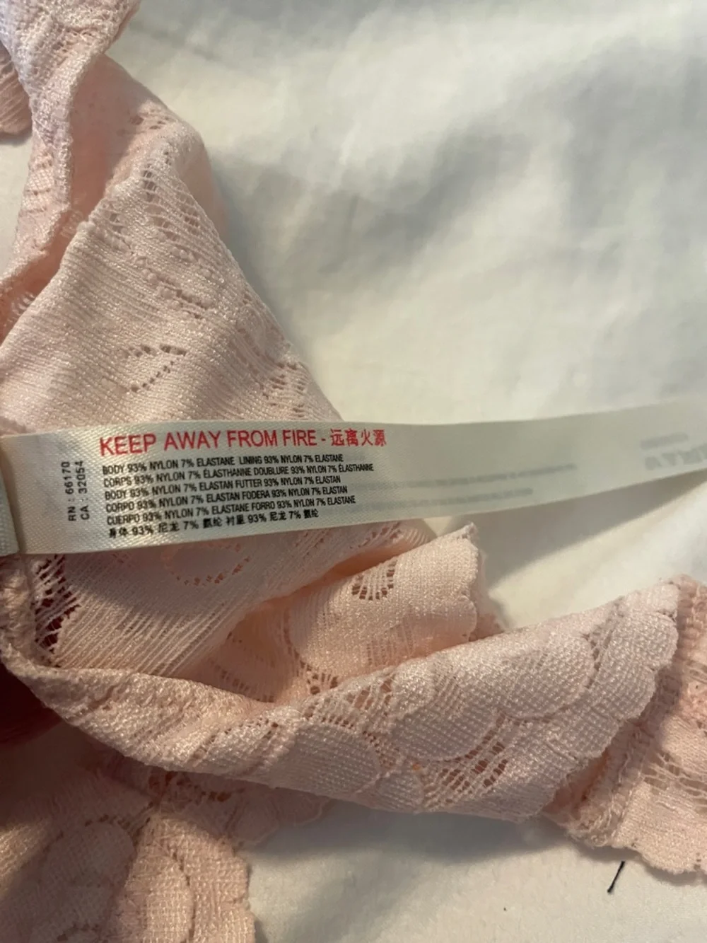 Free People Lace Racerback Bralette in Light Blush - Picture 4 of 5